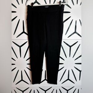 White House Black Market The Legging Black Side Zip Waist & Ankle Size 8